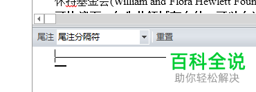 怎么在word2013中将文档尾注上的横线删除？