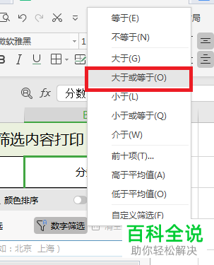 怎么在EXCEL表格中设置打印筛选内容