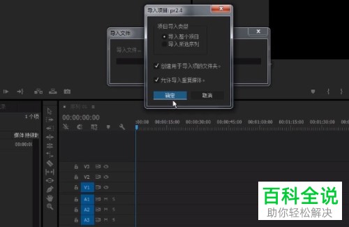怎么在Pr中导入项目文件