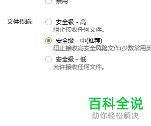 怎么在电脑版QQ中更改文件传输的安全级