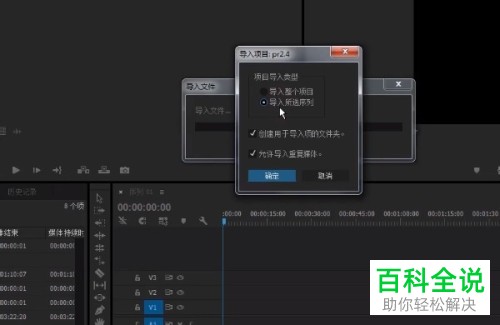 怎么在Pr中导入项目文件