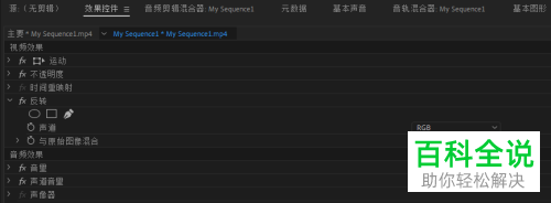 怎么在PR2019软件中给视频设置底片效果
