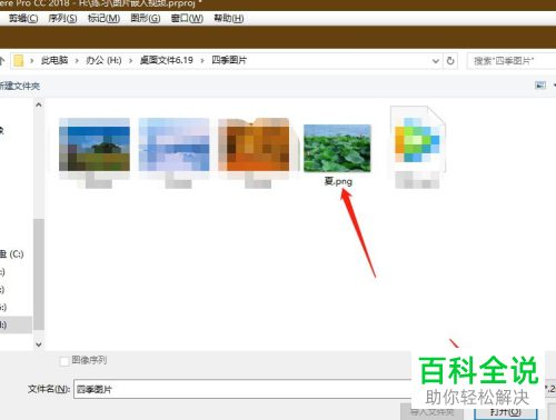 怎么在电脑版pr中添加图片到视频中