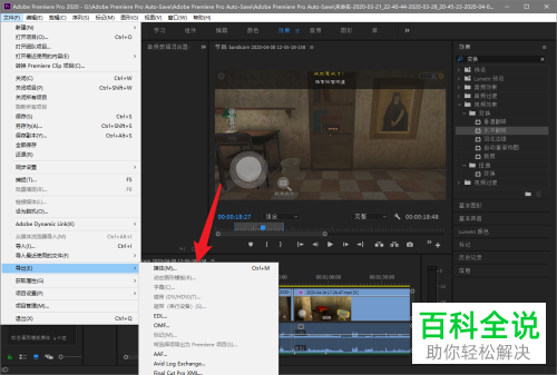 怎么在pr软件中设置导出原尺寸的视频