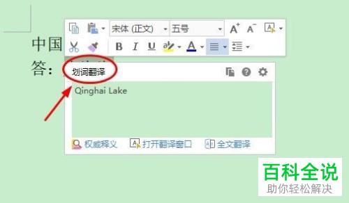 怎么在WPS文字中取消和开启划词翻译