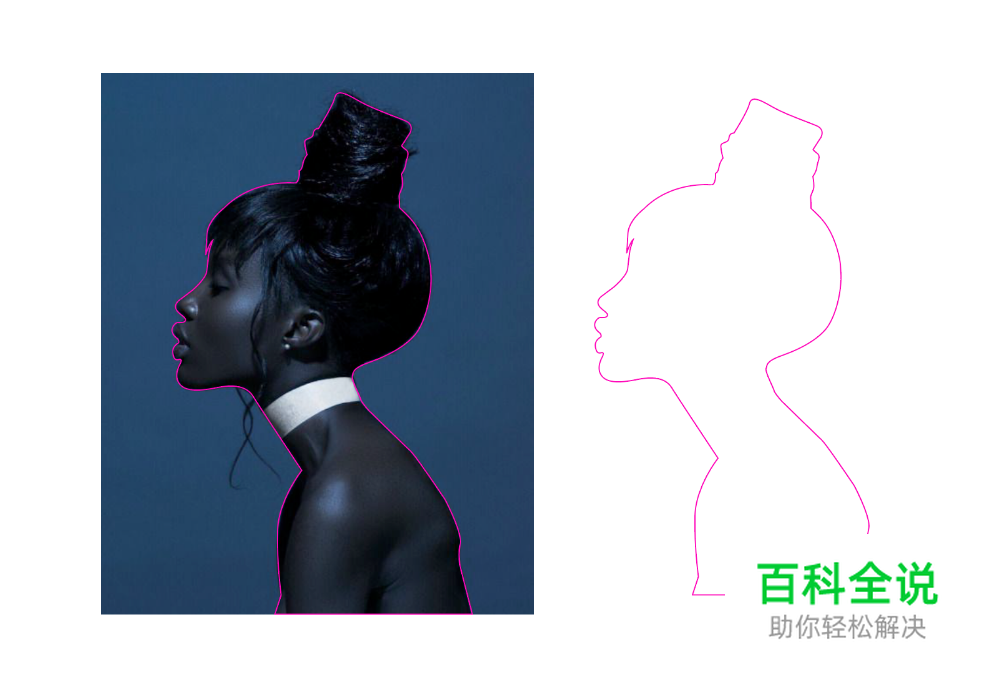 字母人像插画组合视觉造型