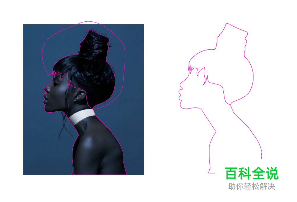 字母人像插画组合视觉造型