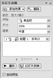 在PowerPoint演示文稿中设置自定义动画具体步骤