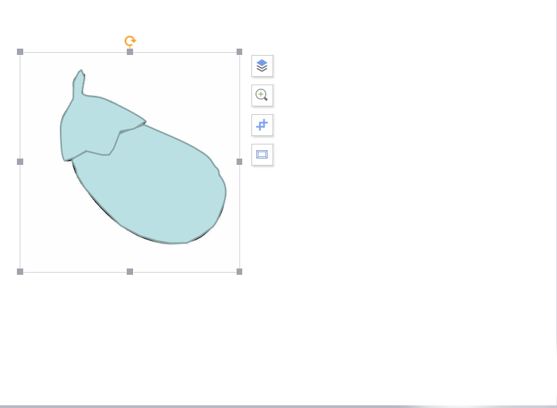 在PPT中绘制一个紫色的茄子