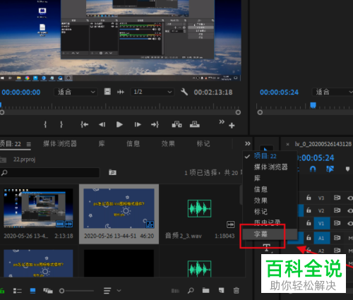 在PR软件中导入srt文件字幕的样式如何设置