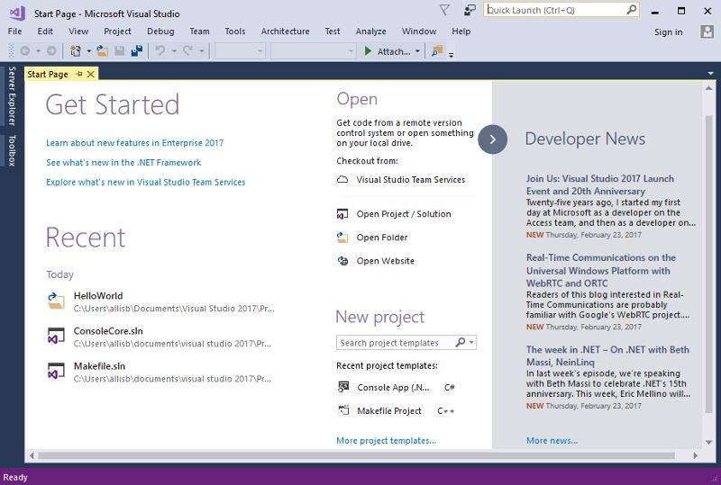 最强IDE微软Visual Studio 2017正式版新功能详细汇总(附官方下载地址)