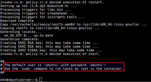 在Ubuntu系统中使用LXC容器的教程