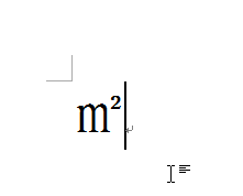 在word2003文档中打出只占一个字符位置的平方米符号