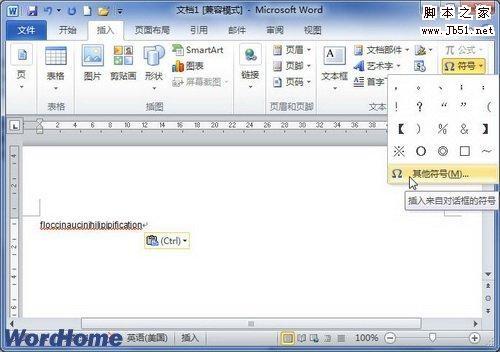 在Word2010文档中插入和显示可选连字符的图文教程