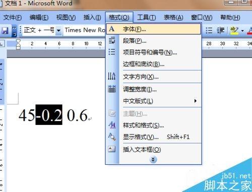 在Word文档中怎么插入公差?