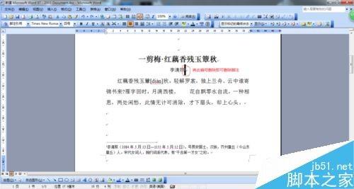 在word文档中怎么插入正确的注解?