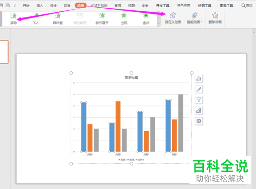 怎样动态展示WPS2019PPT中的柱形图表