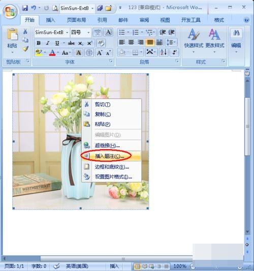 怎样给word中的图片添加注释?