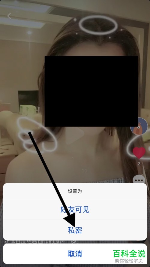 怎样将抖音的公共视频设置为隐私视频？