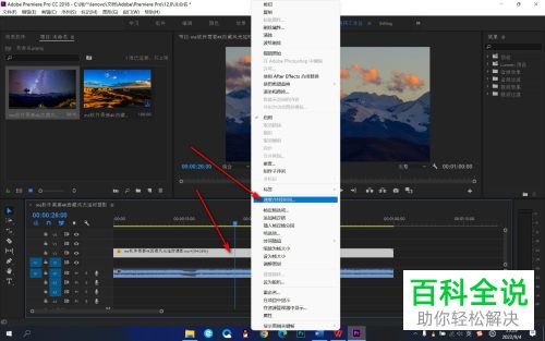 怎样让pr软件中的视频文件倒着播放？