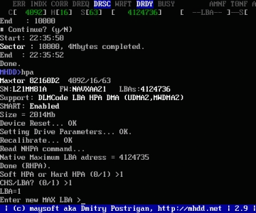 专业硬盘扫描修复工具 MHDD图文使用教程