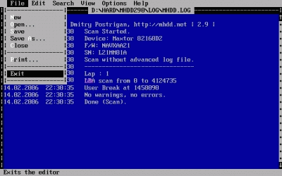 专业硬盘扫描修复工具 MHDD图文使用教程