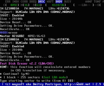 专业硬盘扫描修复工具 MHDD图文使用教程