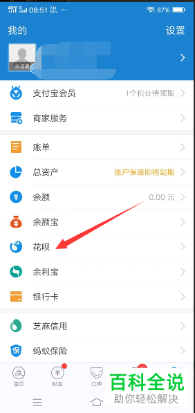 在支付宝中如何查看自己的花呗额度？