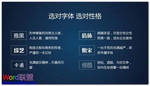 制作PPT幻灯片时如何选择适当的字体